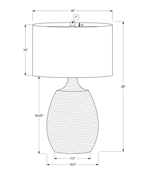 Lighting, Table Lamp, Resin, Contemporary - Cream - Furniture Home Direct
