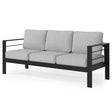 Aluminum Outdoor Sofa - Light Gray - Furniture Home Direct