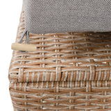 Outdoor Sectional with 2 Extendable Side Tables and Washable Covers - Brown - Furniture Home Direct