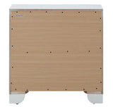 Nightstand Contemporary - Silver Champagne - Furniture Home Direct