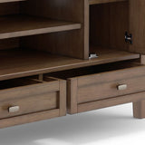 Warm Shaker - TV Media Stand Handcrafted - Furniture Home Direct