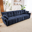 Chenille Sofa - Blue - Furniture Home Direct