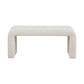 Modern Contemporary Boucle Waterfall Bench - Furniture Home Direct
