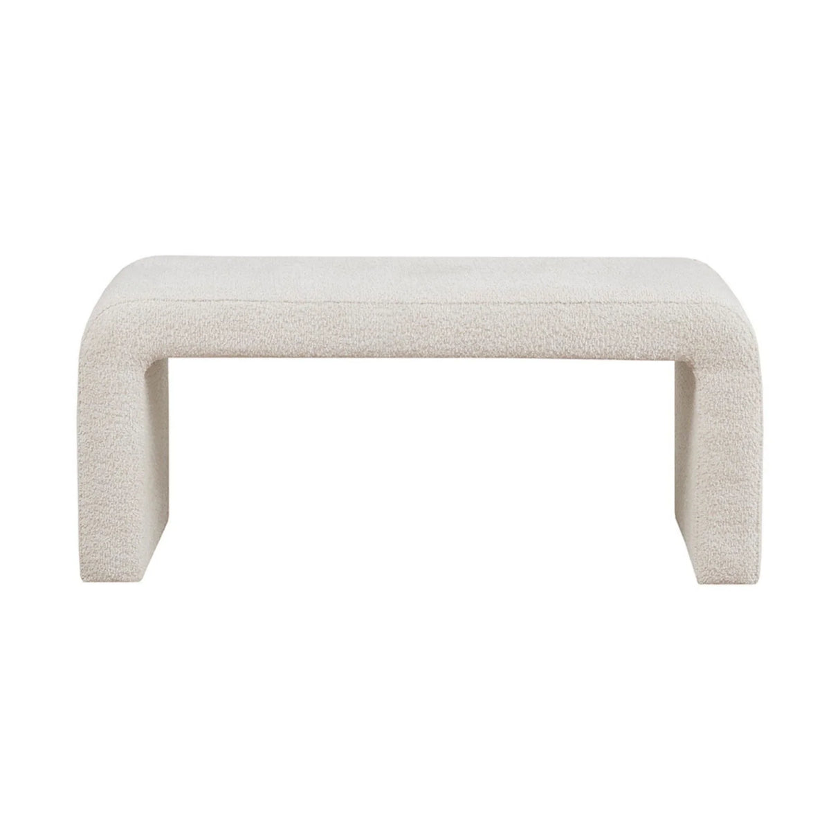 Modern Contemporary Boucle Waterfall Bench - Furniture Home Direct