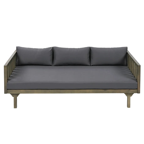 Claremont - 3 Seater Daybed Teak Acacia Wood Water Resistant Cushions