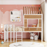 Loft Bed With Roof, Window, Guardrail, Ladder - Furniture Home Direct
