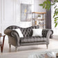 Elegant Round Arm Loveseat - Furniture Home Direct