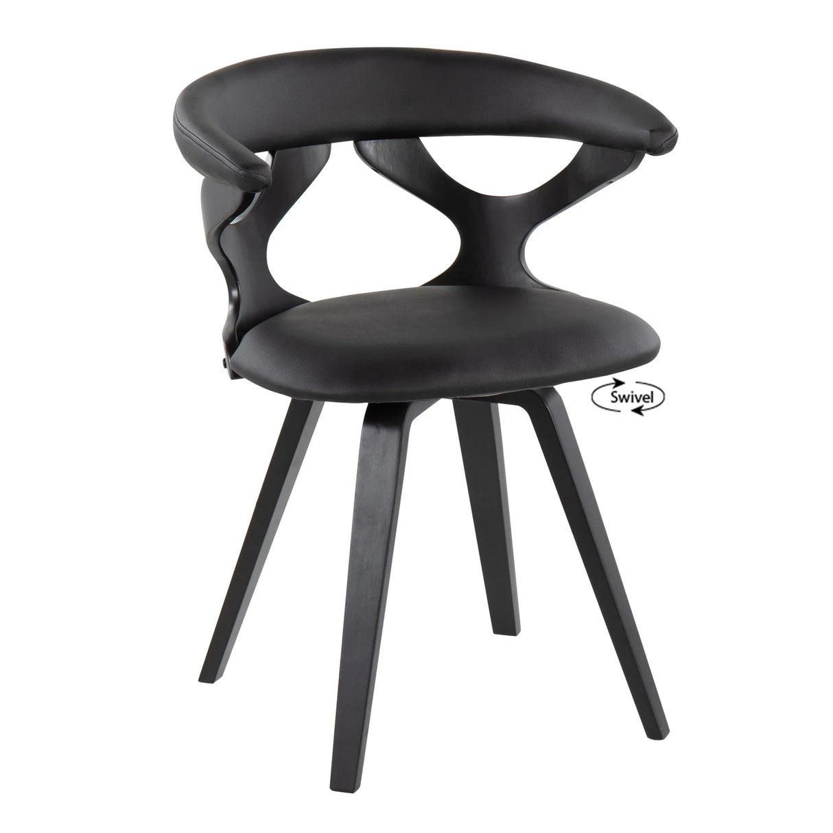 Gardenia - Mid-Century Modern Dining Chair With Swivel - Furniture Home Direct