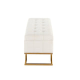 Midas - Contemporary / Glam Storage Bench - Furniture Home Direct