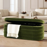 Fuji - Upholstered Oval Storage Bench - Furniture Home Direct