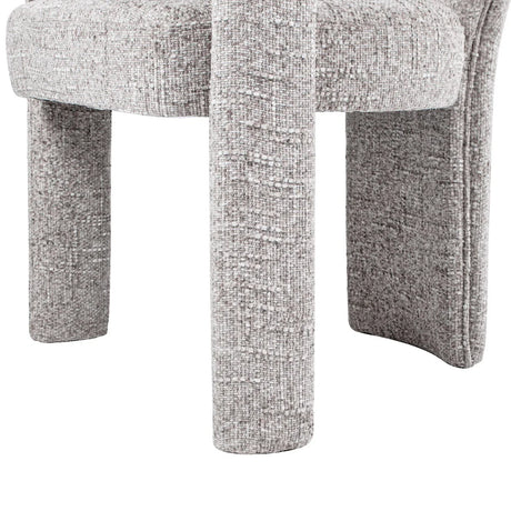 Sydney - Fully Upholstered Barrel Dining Chair - Multi Greige Beige - Furniture Home Direct