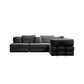Modular L Shaped Floor Living Room Sofa Set With 6 Pillows - Furniture Home Direct