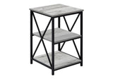 3 Tier Accent Table, Side Marble Look Contemporary & Modern - Furniture Home Direct