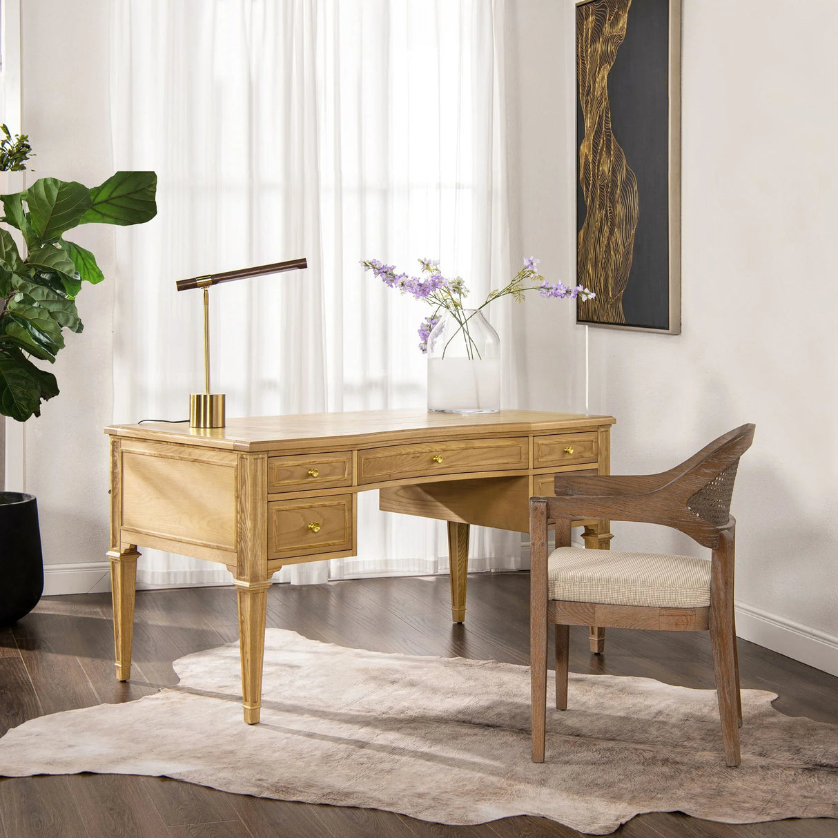 Dauphin - 5 Drawer Executive Desk - Furniture Home Direct