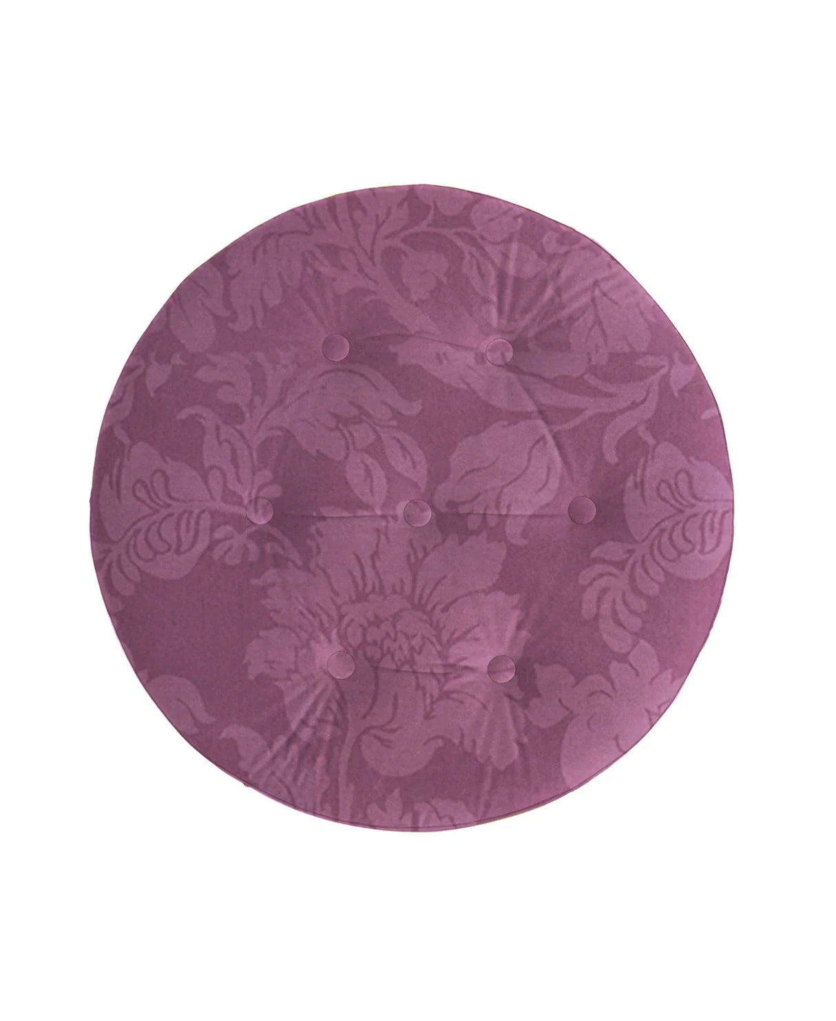Yolanda - Luxurious Upholstery Round Upholstered Accent Ottoman - Furniture Home Direct