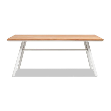 Maiden - 6 Seater Patio Dining Table - Natural Teak - Furniture Home Direct