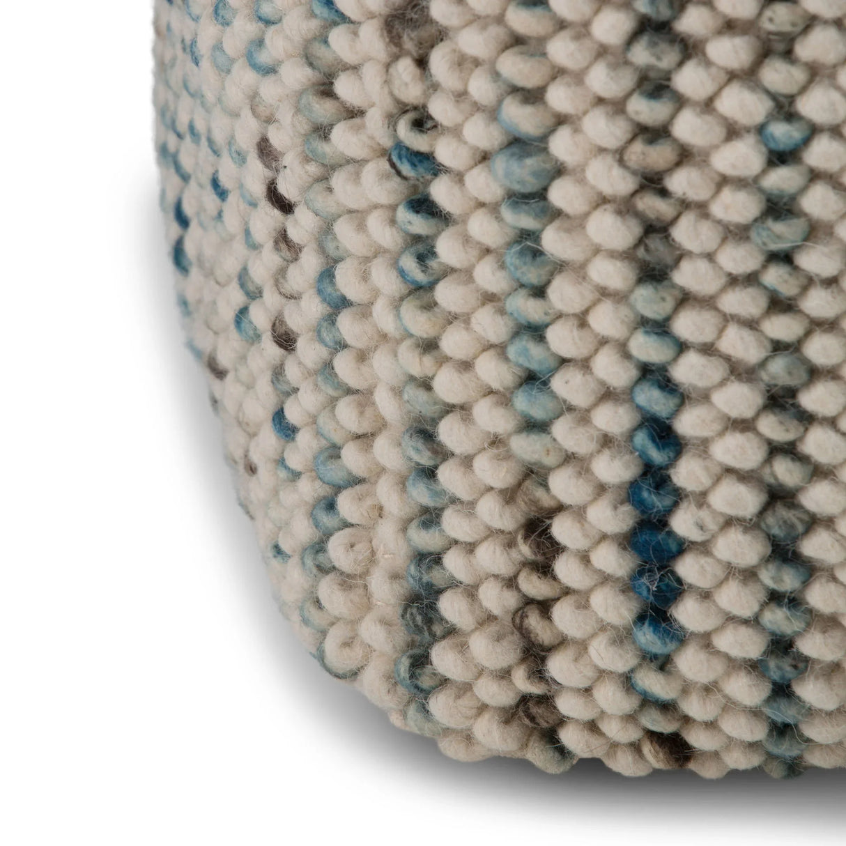 Zoey - Handcrafted Woven Cube Pouf - Furniture Home Direct