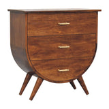 Agra - Bedside Table - Chestnut - Furniture Home Direct