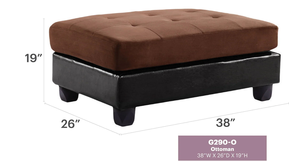 Chic Contemporary Ottoman - Furniture Home Direct