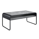 Raziela - Concrete Coffee Table - Black / Gray - Furniture Home Direct