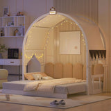 Extended Bed With Arched Roof And Trundle - Furniture Home Direct