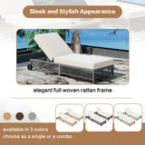 Outdoor Lounge Chair - Beige - Furniture Home Direct