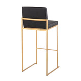 Fuji - Contemporary Design High Back Barstool (Set of 2) - Furniture Home Direct