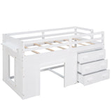 Loft Bed With Cabinet And Shelf - Furniture Home Direct