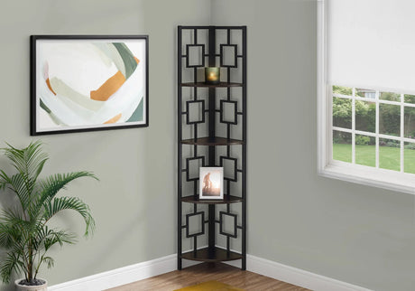 4 Tier Bookshelf, Bookcase, Etagere, Corner, For Office, Contemporary & Modern - Furniture Home Direct