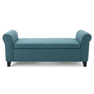 Hayes - Armed Storage Bench With Rolled Arms And Button Tufting