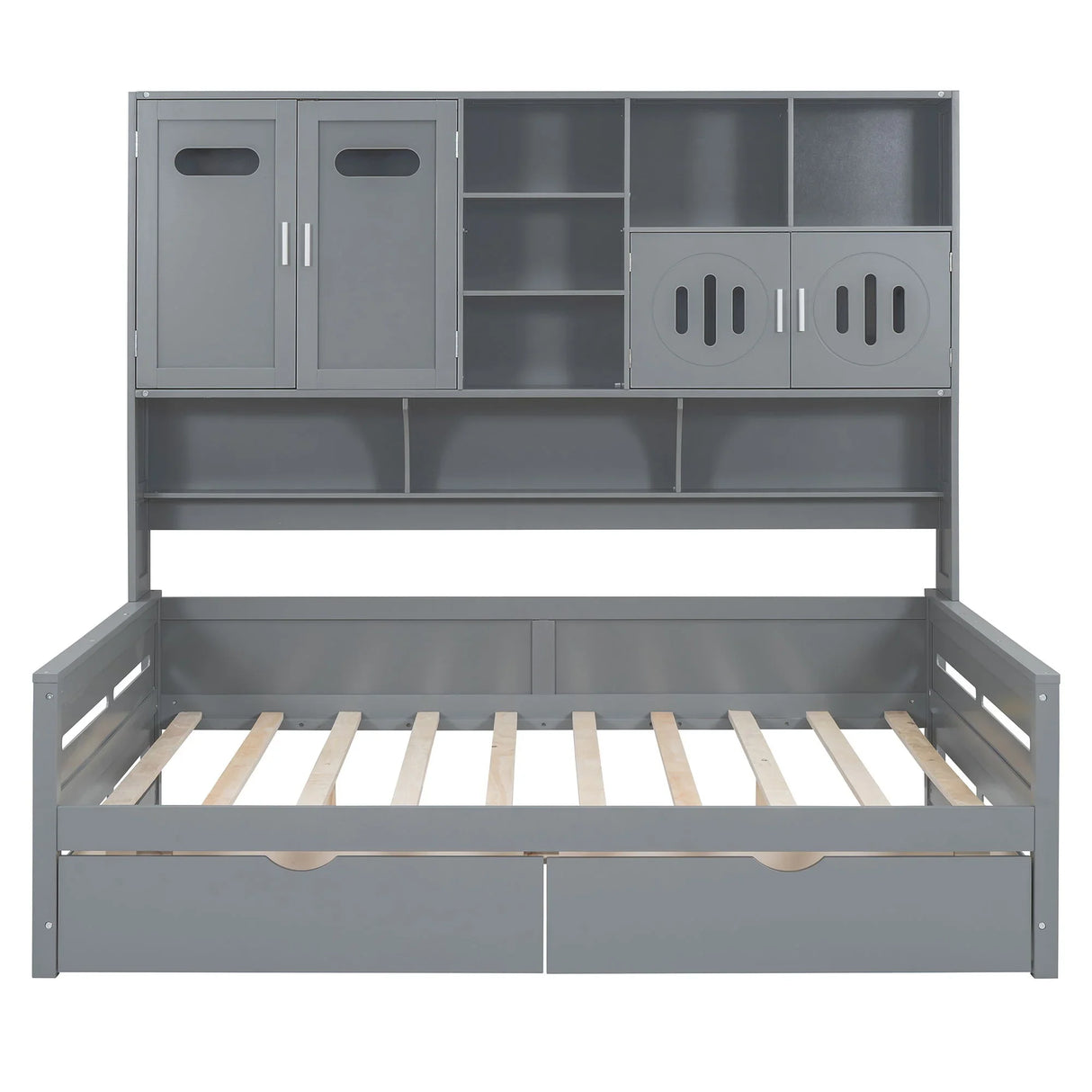 Daybed With All-In-One Cabinet And Shelf - Furniture Home Direct