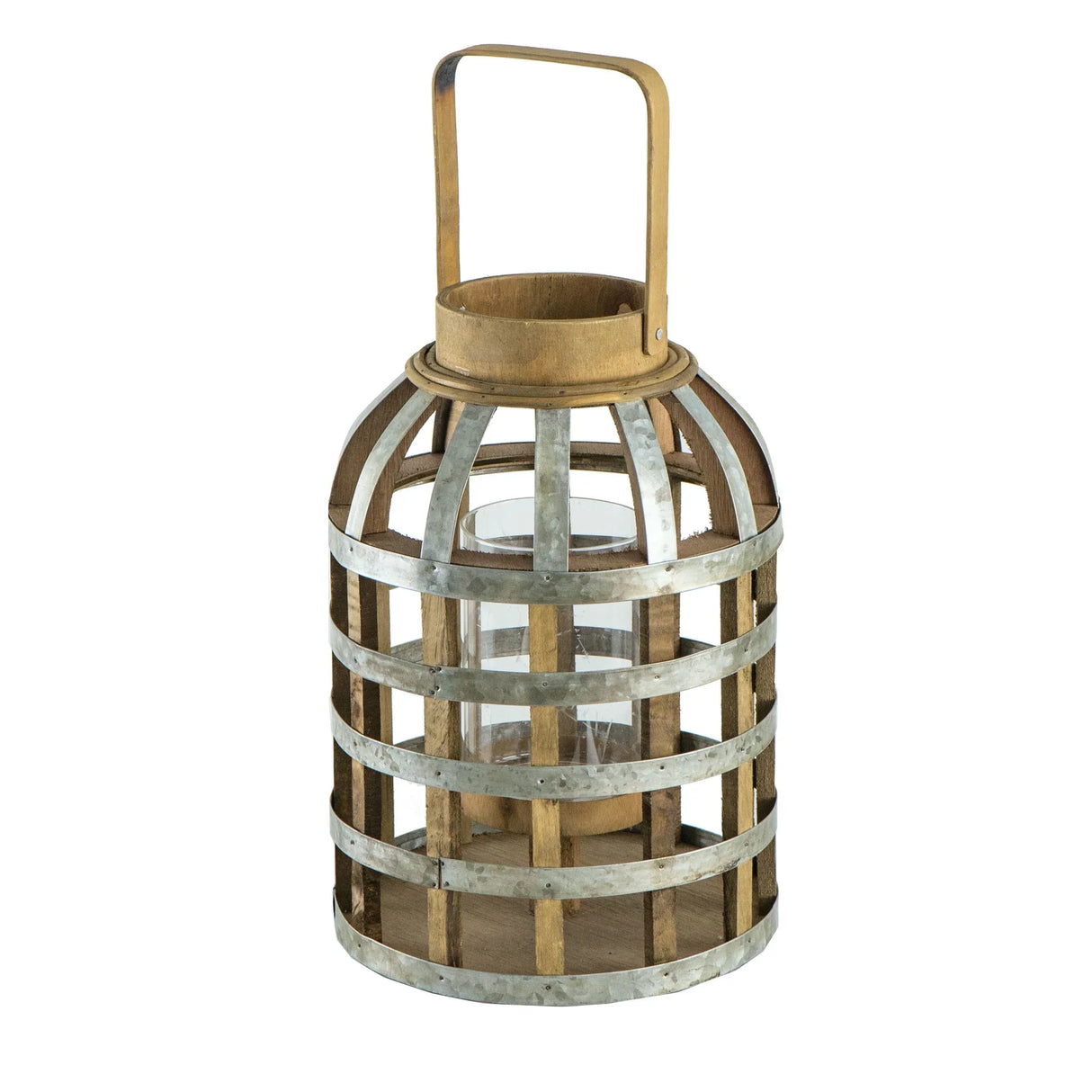 Decorative Lantern With Handle, Wooden Lantern For Indoor Outdoor, Home Garden Wedding - Furniture Home Direct