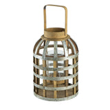 Decorative Lantern With Handle, Wooden Lantern For Indoor Outdoor, Home Garden Wedding - Furniture Home Direct