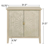 2 Door Cabinet, American Furniture, Suitable For Bedroom, Living Room, Study - Natural - Furniture Home Direct