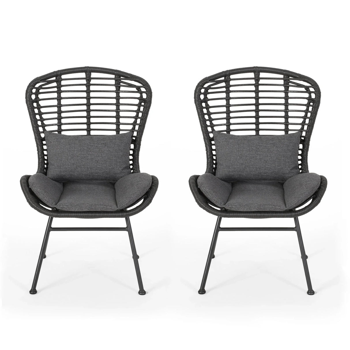 Calypso - Outdoor Chair With Water Resistance Cushion And Iron Frame
