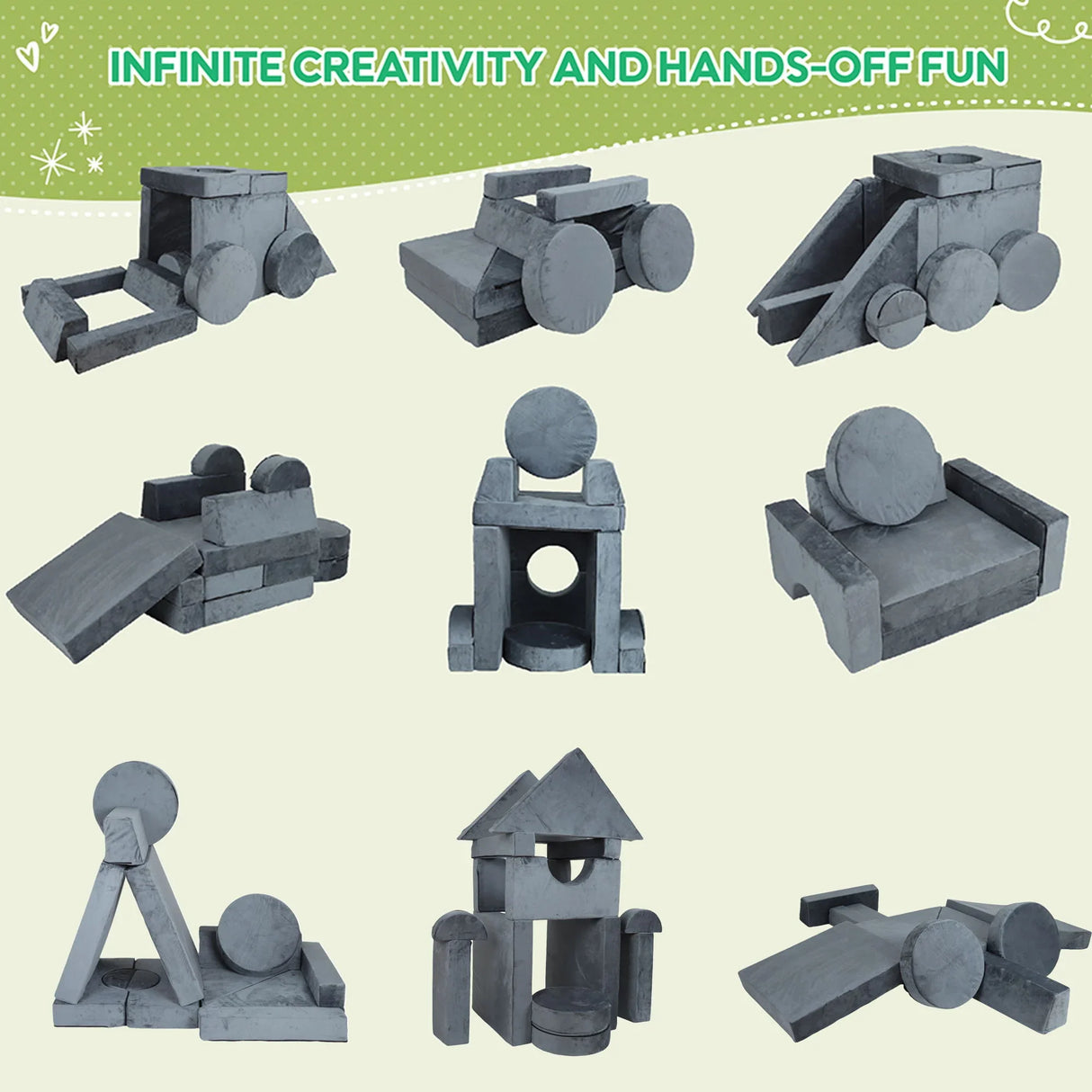 Kids Sofa Modular Play Couch, Child Sectional Sofa To Boost Creativity - Furniture Home Direct