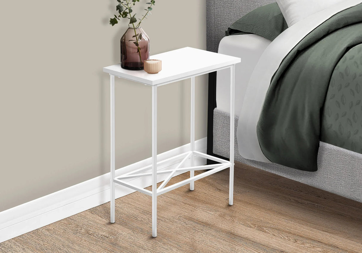 Accent Side Table, Narrow, Small, 2 Tier, Contemporary & Modern - Furniture Home Direct