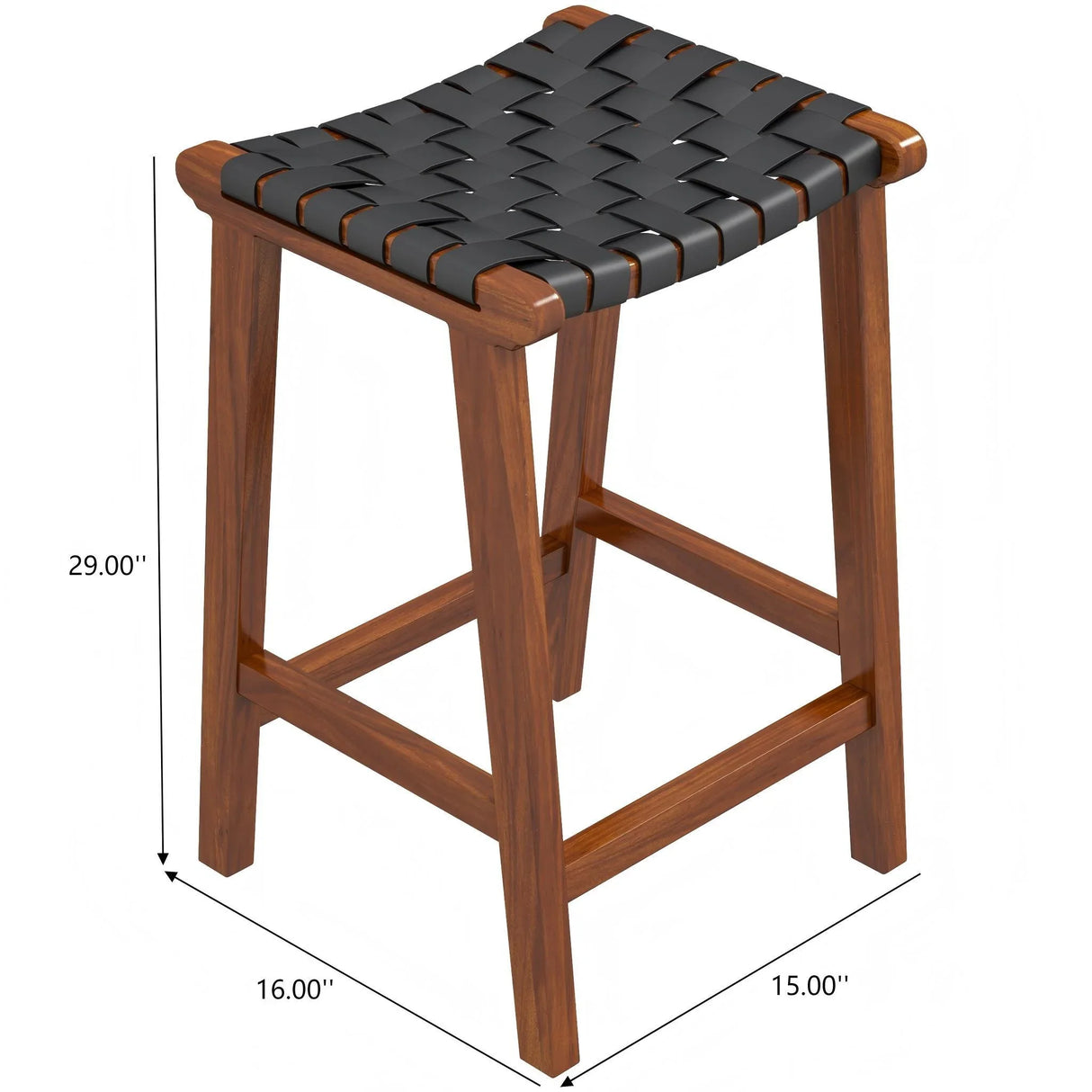 James - Modern Genuine Leather Bar Stool - Furniture Home Direct