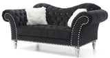 Elegant Round Arm Loveseat - Furniture Home Direct