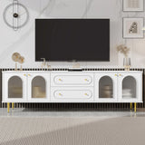 TV Cabinet With 2 Drawers And 2 Cabinets - Furniture Home Direct