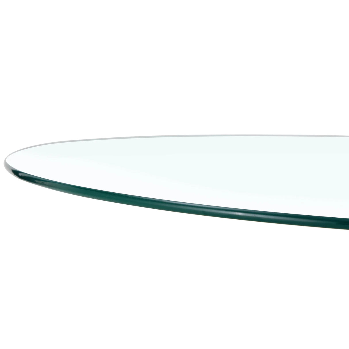 Dining Table Round Glass Top With Chrome Pedestal Silver - Furniture Home Direct