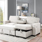 Estelle - Fabric Reversible Sleeper Sectional With Storage Chaise Drop-Down Table 2 Cup Holders And 2 USB Ports - Furniture Home Direct