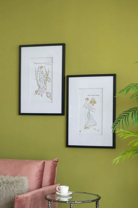 Wall Arts (Set of 2) - Black White - Furniture Home Direct