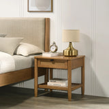 Bedroom Set Queen Bed Dresser Contemporary Finish Walnut - Furniture Home Direct