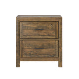 Lisque - 2 Drawer Nightstand - Brown - Furniture Home Direct