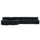 Upholstered Sofa Free Combined Sofa Couch With 2 Chaise Lounge And Five Back Pillows For Living Room - Furniture Home Direct