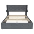 Bed With Gas Lift Storage, USB Ports - Furniture Home Direct