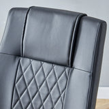 Dining Set Marble Table With Black Upholstered Chairs White - Furniture Home Direct