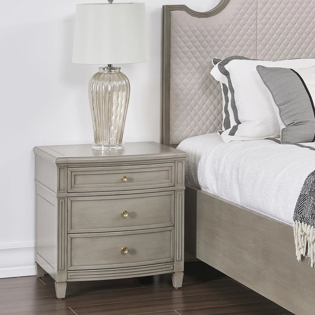 Dauphin - 3 Drawer Accent End Table - Furniture Home Direct