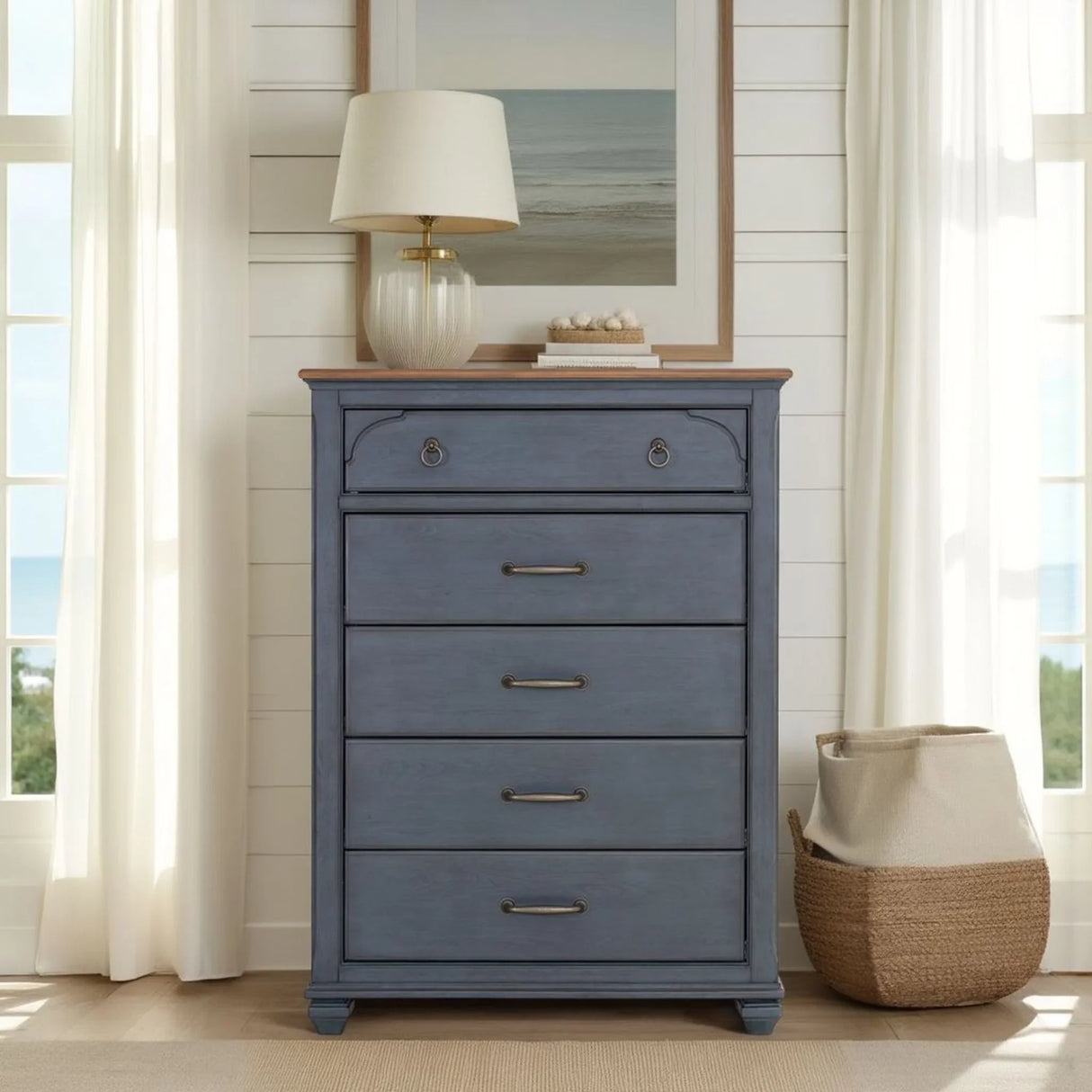 Americana - Chest - Blue - Furniture Home Direct